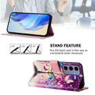 For Samsung Galaxy S24 5G Art Colored Drawing Pattern Leather Phone Case(Butterfly branch) - 3