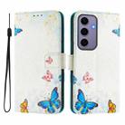 For Samsung Galaxy S24 5G Art Colored Drawing Pattern Leather Phone Case(Butterfly house) - 2