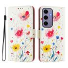 For Samsung Galaxy S24 5G Art Colored Drawing Pattern Leather Phone Case(Flowers and plants) - 2