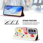 For Samsung Galaxy S24 5G Art Colored Drawing Pattern Leather Phone Case(Flowers and plants) - 3