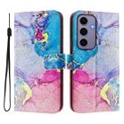 For Samsung Galaxy S24 5G Art Colored Drawing Pattern Leather Phone Case(Colorful marble) - 2