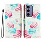 For Samsung Galaxy S24 5G Art Colored Drawing Pattern Leather Phone Case(Cake) - 2