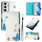 For Samsung Galaxy S24 FE 5G Art Colored Drawing Pattern Leather Phone Case(Butterfly house) - 1