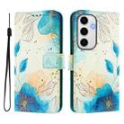 For Samsung Galaxy S24 FE 5G Art Colored Drawing Pattern Leather Phone Case(Flowering flowers) - 2