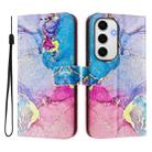 For Samsung Galaxy S24 FE 5G Art Colored Drawing Pattern Leather Phone Case(Colorful marble) - 2