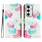 For Samsung Galaxy S24 FE 5G Art Colored Drawing Pattern Leather Phone Case(Cake) - 2