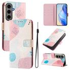 For Samsung Galaxy S24+ 5G Art Colored Drawing Pattern Leather Phone Case(Graffiti puzzle) - 1