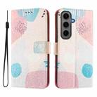 For Samsung Galaxy S24+ 5G Art Colored Drawing Pattern Leather Phone Case(Graffiti puzzle) - 2