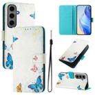 For Samsung Galaxy S24+ 5G Art Colored Drawing Pattern Leather Phone Case(Butterfly house) - 1