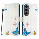 For Samsung Galaxy S24+ 5G Art Colored Drawing Pattern Leather Phone Case(Butterfly house) - 2