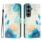 For Samsung Galaxy S24+ 5G Art Colored Drawing Pattern Leather Phone Case(Flowering flowers) - 2