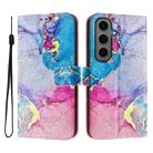 For Samsung Galaxy S24+ 5G Art Colored Drawing Pattern Leather Phone Case(Colorful marble) - 2