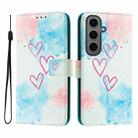 For Samsung Galaxy S24+ 5G Art Colored Drawing Pattern Leather Phone Case(LOVE ME) - 2