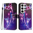 For Samsung Galaxy S24 Ultra 5G Art Colored Drawing Pattern Leather Phone Case(Fireworks butterfly) - 2