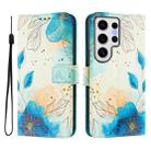 For Samsung Galaxy S24 Ultra 5G Art Colored Drawing Pattern Leather Phone Case(Flowering flowers) - 2