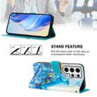 For Samsung Galaxy S24 Ultra 5G Art Colored Drawing Pattern Leather Phone Case(Ocean marble) - 3