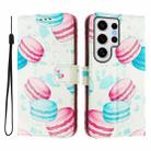 For Samsung Galaxy S24 Ultra 5G Art Colored Drawing Pattern Leather Phone Case(Cake) - 2