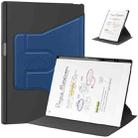 For reMarkable Paper Pro Voltage Holder Rotation Smart Leather Tablet Case(Navy Blue) - 1