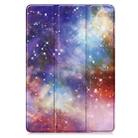For Xiaomi Pad 7 / 7 Pro Custer Painted 3-Fold Stand Leather Smart Tablet Case(Milky Way) - 2