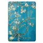 For Xiaomi Pad 7 / 7 Pro Custer Painted 3-Fold Stand Leather Smart Tablet Case(Apricot Blossom) - 2