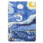 For Xiaomi Pad 7 / 7 Pro Custer Painted 3-Fold Stand Leather Smart Tablet Case(Starry Sky) - 2