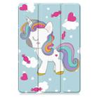 For Xiaomi Pad 7 / 7 Pro Custer Painted 3-Fold Stand Leather Smart Tablet Case(Small Horse) - 2