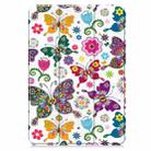 For Xiaomi Pad 7 / 7 Pro Custer Painted 3-Fold Stand Leather Smart Tablet Case(Color Butterfly) - 2