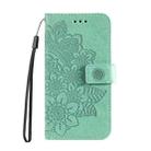 For Tecno Camon 30 Premier Seven-petal Flowers Embossing Leather Phone Case(Green) - 2