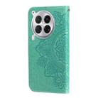 For Tecno Camon 30 Premier Seven-petal Flowers Embossing Leather Phone Case(Green) - 3