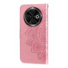 For Tecno Spark 30C Seven-petal Flowers Embossing Leather Phone Case(Rose Gold) - 3