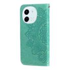 For Tecno Spark 30 5G / Pova 6 Neo 5G Seven-petal Flowers Embossing Leather Phone Case(Green) - 3