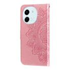 For Tecno Spark 30 5G / Pova 6 Neo 5G Seven-petal Flowers Embossing Leather Phone Case(Rose Gold) - 3