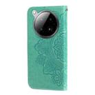 For Infinix Zero 40 4G / 5G Seven-petal Flowers Embossing Leather Phone Case(Green) - 3