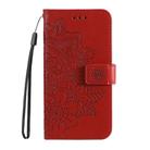 For Infinix Zero 40 4G / 5G Seven-petal Flowers Embossing Leather Phone Case(Red) - 2