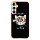 For Samsung Galaxy S24 FE 5G Electroplating Dual-side IMD Phone Case with Ring Holder(Natural Growth) - 2