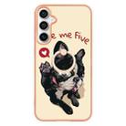 For Samsung Galaxy S24 FE 5G Electroplating Dual-side IMD Phone Case with Ring Holder(Lucky Dog) - 2