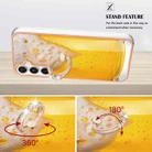 For Samsung Galaxy S24 FE 5G Electroplating Dual-side IMD Phone Case with Ring Holder(Draft Beer) - 3