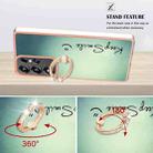 For Samsung Galaxy S25 Ultra 5G Electroplating Dual-side IMD Phone Case with Ring Holder(Smile) - 3