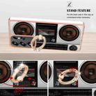For Samsung Galaxy S25 Ultra 5G Electroplating Dual-side IMD Phone Case with Ring Holder(Retro Radio) - 3