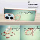 For Redmi 13 4G Electroplating Dual-side IMD Phone Case with Ring Holder(Smile) - 3