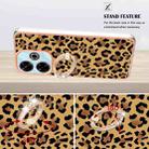 For Redmi 13 4G Electroplating Dual-side IMD Phone Case with Ring Holder(Leopard Print) - 3