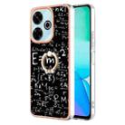 For Redmi 13 4G Electroplating Dual-side IMD Phone Case with Ring Holder(Equation) - 1