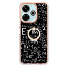 For Redmi 13 4G Electroplating Dual-side IMD Phone Case with Ring Holder(Equation) - 2