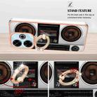 For Redmi 13 4G Electroplating Dual-side IMD Phone Case with Ring Holder(Retro Radio) - 3