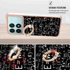 For Xiaomi Poco F6 Pro 5G Electroplating Dual-side IMD Phone Case with Ring Holder(Equation) - 3
