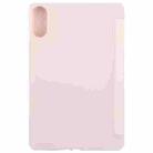 For Honor Pad X8a / X9 Tri-fold Silicone Leather Tablet Case(Pink) - 3