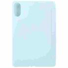 For Honor Pad X8a / X9 Tri-fold Silicone Leather Tablet Case(Ice Blue) - 3
