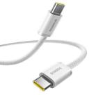 Baseus Smart Series 4 100W Type-C to Type-C Fast Charging Data Cable, Length: 1m(White) - 2