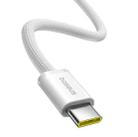 Baseus Smart Series 4 100W Type-C to Type-C Fast Charging Data Cable, Length: 1m(White) - 3