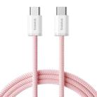 Baseus Smart Series 4 100W Type-C to Type-C Fast Charging Data Cable, Length: 1m(Pink) - 1